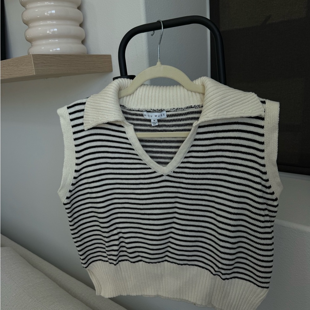 Striped Sweater Knit Top